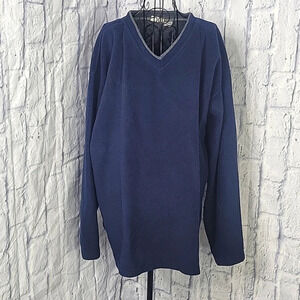 SUN RIVER CLOTHING CO. Men's Blue/Gray‎ Fleece Shirt Large